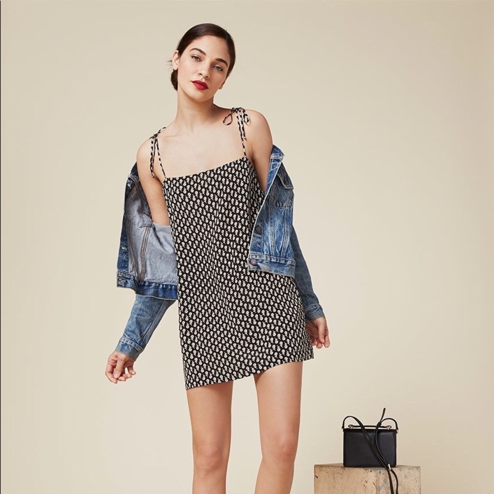 Black and White Reformation Feliz Dress